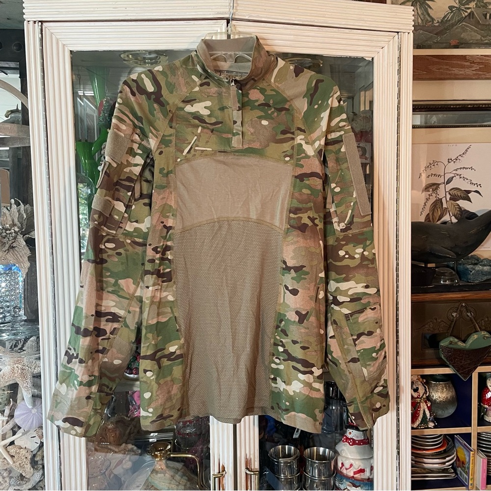 Army Combat Shirt USGI Massif OCP Multicam Shirts Quarter Zip Mens medium